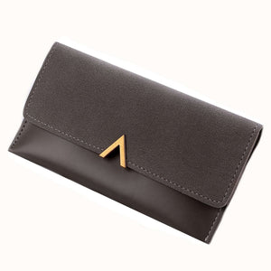 Elegant Tone on Tone Dual Texture Ladies Long Purse Wallet in Lovely Assorted Colours