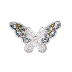 Exquisite High Quality Butterfly With Cubic Zirconia Brooch for Scarf and Shawls - BELLADONNA