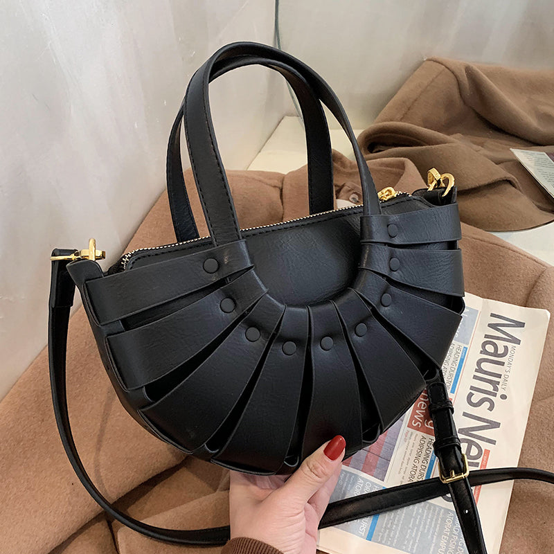 Trendy French Niche Fashion Messenger Handbag In Five Exquisite Earth Tones to Choose From - BELLADONNA