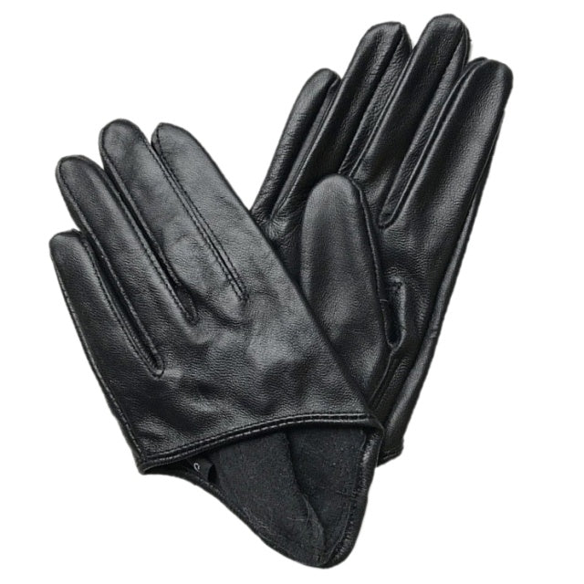 Genuine Soft Sheepskin Leather Short Half Palm Gloves in Gorgeous Colours - BELLADONNA