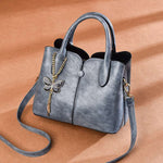 Trendy Women's Fashion  Medium Size Handbag with Long Shoulder Strap in Black, Grey, Pink, Red, White and Black - BELLADONNA