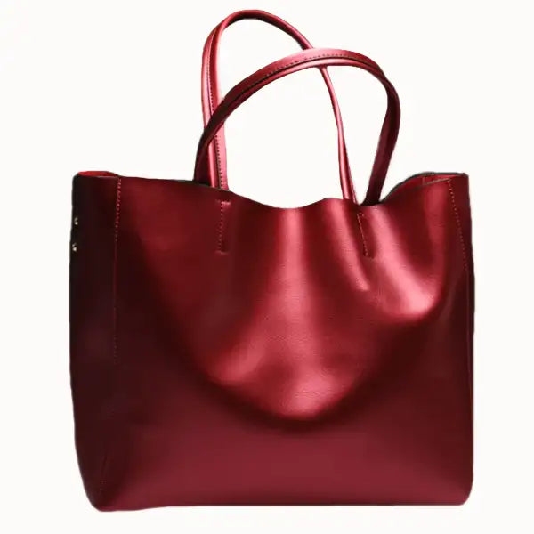 High Fashion Genuine Leather Double Layer with Metallic Finish Handbag in the Most Incredible Assorted Colours