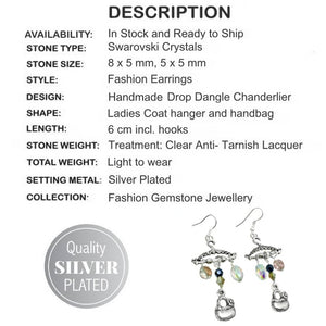 Swarovski Crystal Chandelier Fashion Earrings with Anti - Tarnish Treatment