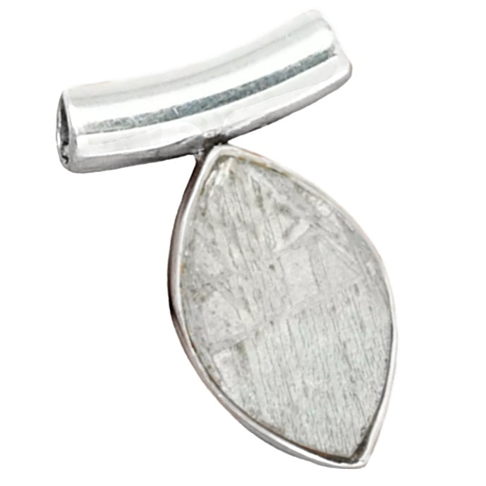 Dainty Gibeon Meteorite set in Solid .925 Sterling Silver Pendant - BELLADONNA