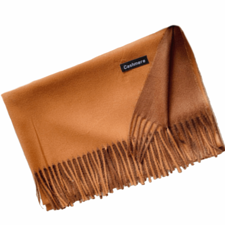 Duo Colour Autumn And Winter Warm Double Sided Cashmere Scarf - BELLADONNA
