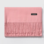 Women's Autumn and Winter Fringed Cashmere Scarf or Wrap in 23 Exquisite Colours - BELLADONNA