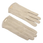 Stylish Women's Warm Inner Fleece Suede Gloves in Six Colours - BELLADONNA