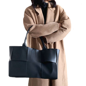 Elegant Style Textured Shoulder Bag With Large Capacity in Black, Brown, Coffee Brown