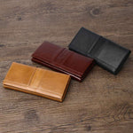 High-end Stylish Men's or Women's Genuine Leather Cowhide Wallet in Black, Brown, Camel Brown