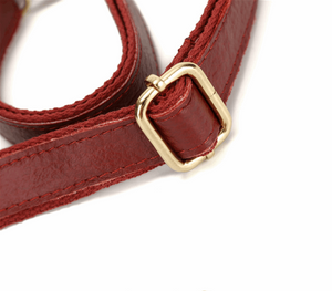 Luxury Soft Genuine Cowhide Leather with Embossed Rose Detail Handbag in Red, Black, Brown or Purple