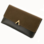 Elegant Tone on Tone Dual Texture Ladies Long Purse Wallet in Lovely Assorted Colours