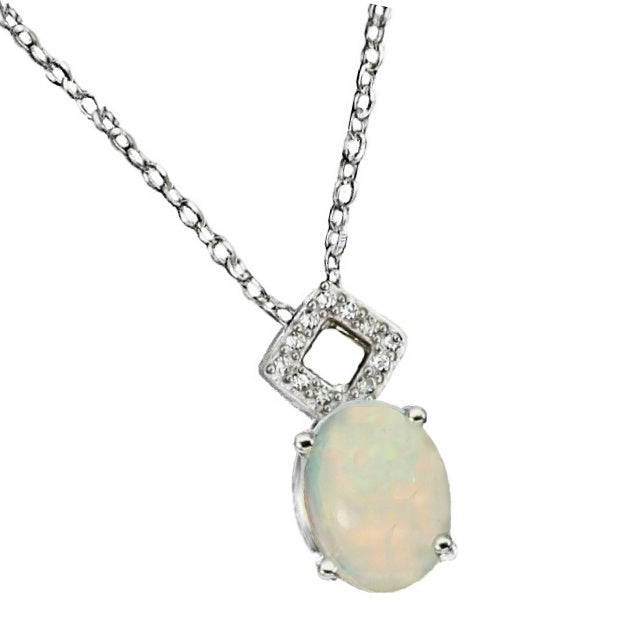 Deluxe Unheated Ethiopian Rainbow Full Flash Fire Opal Solid .925 Sterling Pendant Necklace