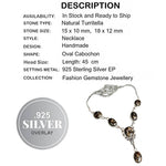 Handmade Natural Turritella Gemstone .925 Silver Necklace