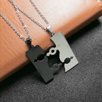 Couples His and Hers Puzzle Pendant Necklace - BELLADONNA