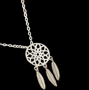 Dainty Dream Catcher .925 Silver Necklace - BELLADONNA
