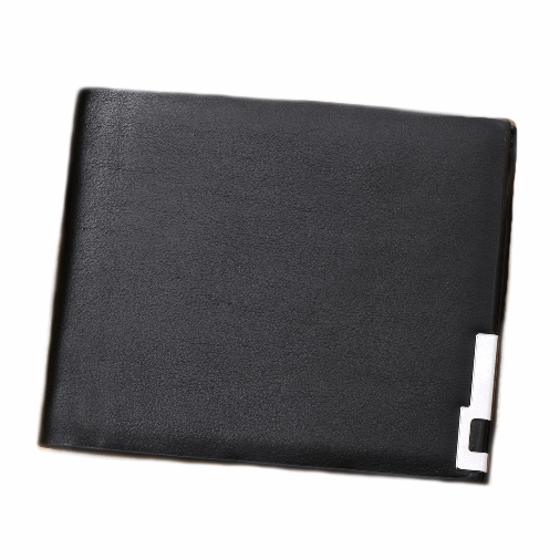 Men's Sleek Simple Fold Wallet in Black - BELLADONNA