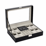 Jewelry Watches Storage Box with Glass Lid - BELLADONNA