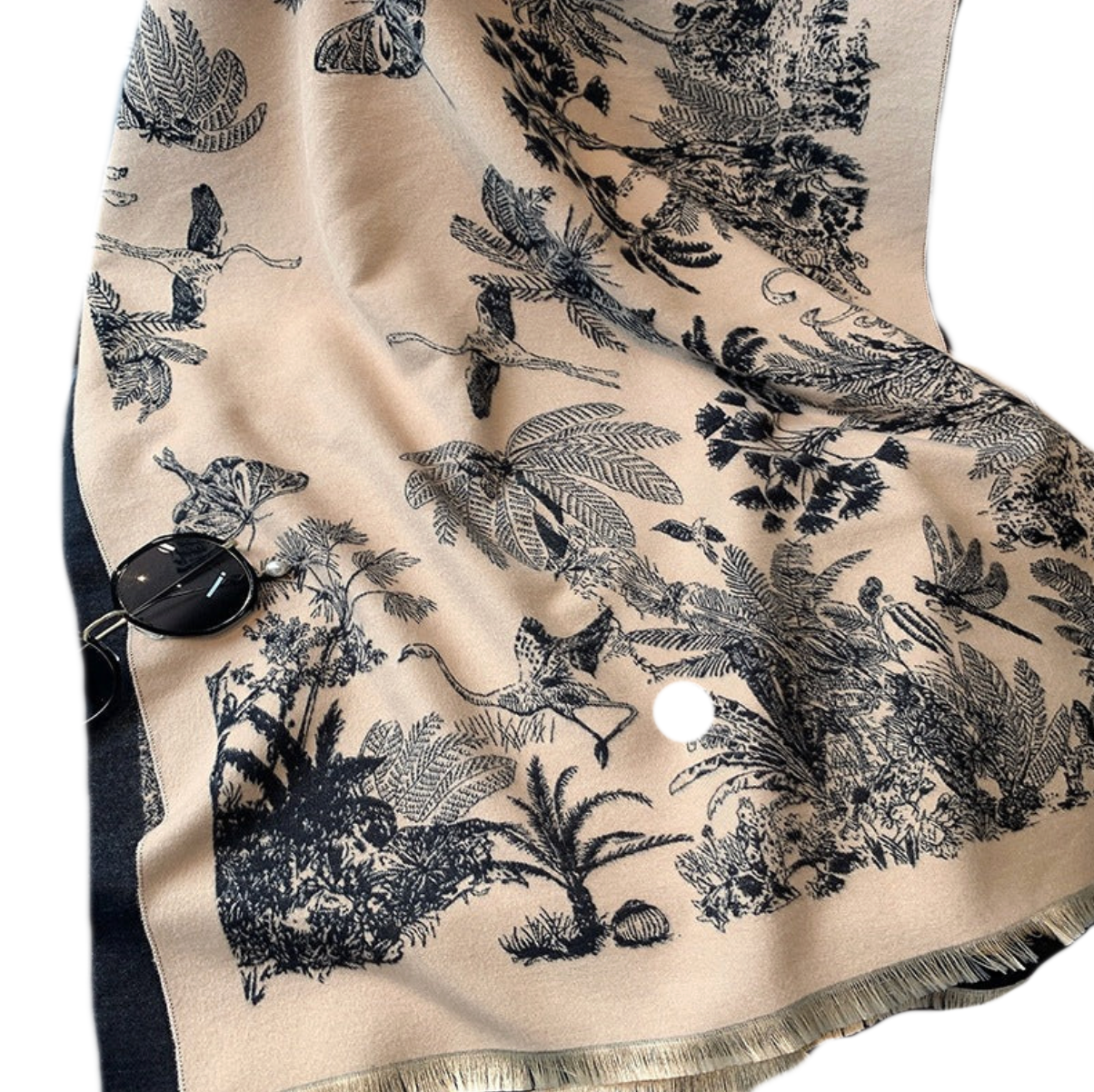 Ultra Luxurious Thick Warm Double-Sided Print and Colour Cashmere Scarf Shawl in Assorted Colours - BELLADONNA