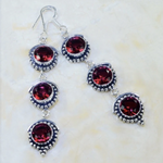 Captivating Long Pink Red Topaz Gemstone .925 Silver Earrings