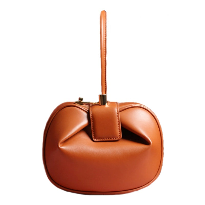 TOP Fashion Genuine Leather Niche Designer Handbag Small and Large Size in Wonderful Colours - BELLADONNA