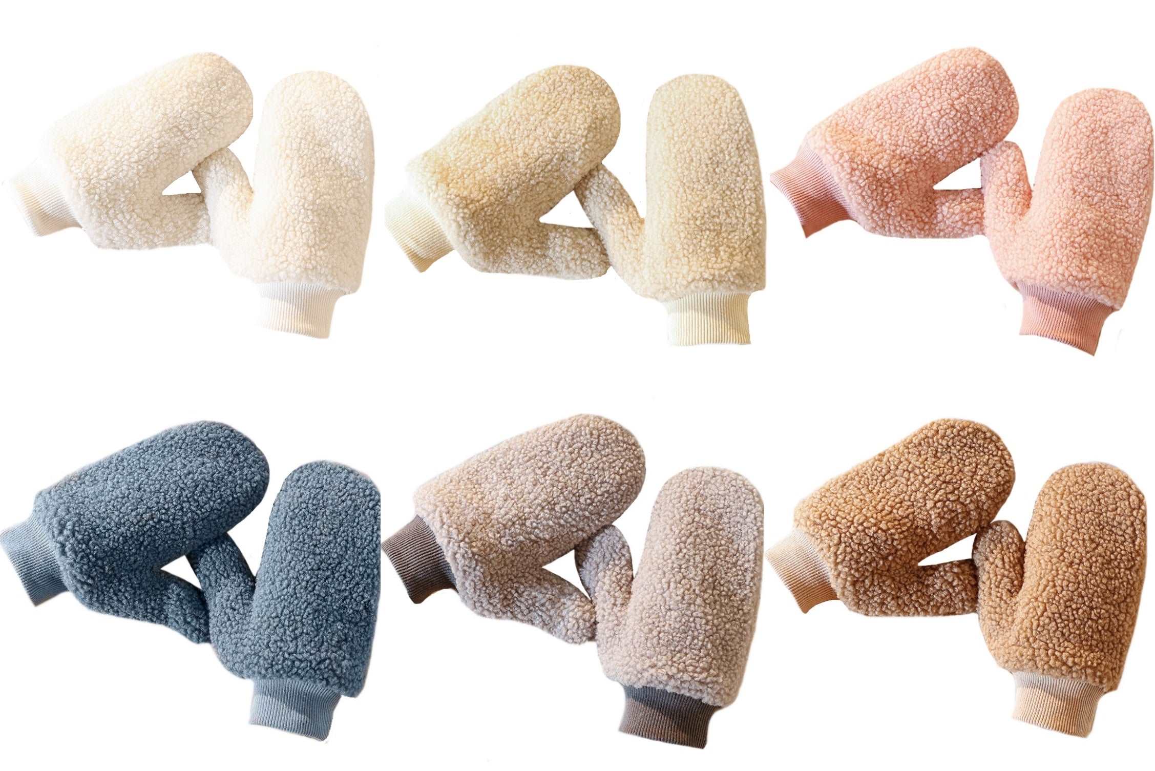 Plush Winter Fleece Mittens in Six Gorgeous Colours - BELLADONNA