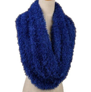 Autumn And Winter Knitted Silky Wool Snood Scarf - BELLADONNA