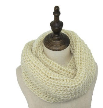 Winter Warm Knitted Snood Scarf In  an Assortment of Exquisite Colours - BELLADONNA