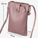 Genuine Leather Mobile Phone Bag in a Stunning Assortment of Colours - BELLADONNA