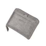 Men's Stylish Multi-Card Coin Clip Waterproof PU Short Wallet in Black,Brown or Grey With RFID