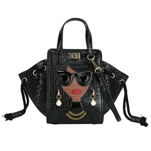 Awesome Quirky Personality Fashion Leather Handbag in Various Colours - BELLADONNA