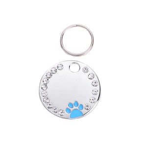 Customizable Glamourous Dog Cats Tag for Pets Collar with Name Address Phone Engraving - BELLADONNA