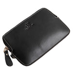 Quality Simple Genuine Cowhide Leather Coin Purse - BELLADONNA