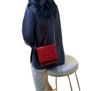 Women's Leather Luxury Handbag - BELLADONNA