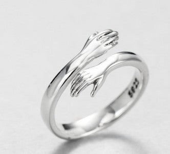 Artistic Lovers .925 Sterling Silver Adjustable ring - BELLADONNA