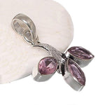 Pink Topaz Gemstone .925 Silver Pendant - BELLADONNA