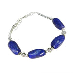 Natural Lapis Lazuli .925 Silver Bracelet - BELLADONNA