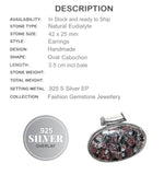 Natural Russian Eudialyte Gemstone .925 Sterling Silver Pendant - BELLADONNA