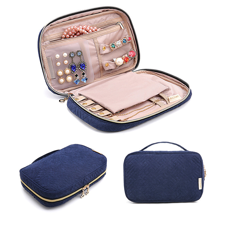 Portable Storage Travel Jewelry Bag with Handle - BELLADONNA