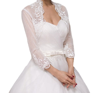 White Lace Bridal Bolero - BELLADONNA
