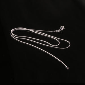 1 mm Snake Bone Silver Plated Chain in Assorted Lengths - BELLADONNA