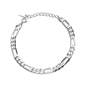 S925 Sterling Silver Bracelet Chain with Attractive Links - BELLADONNA