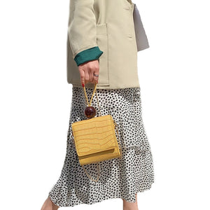 Women's Leather Luxury Handbag - BELLADONNA