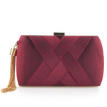 Women's Elegant Dinner Satin Clutch Handbag in Many Gorgeous Colours - BELLADONNA