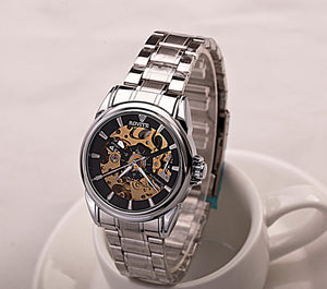 Business Automatic Mechanical Skeleton Men's Watch with Night Light Function - BELLADONNA