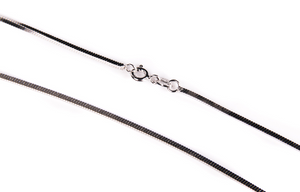 Outstanding Quality 1.5 mm Flat S925 Silver Snake Chain 40 - 65 cm Long - BELLADONNA