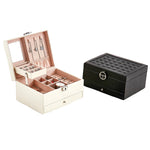 Lockable and Spacious Leather Multi- Layered jewelry box - BELLADONNA