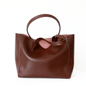 Women's EveryDay Use Genuine Leather Cowhide Tote Bag in Amazing Colours - BELLADONNA