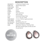 Natural Pink Rose Quartz Pear Gemstone .925 Silver Stud Earrings - BELLADONNA