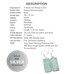 Natural Hemimorphite Crystal Gemstone .925 Sterling Silver Earrings - BELLADONNA
