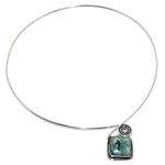 Natural Ruby In Fuchsite .925 Sterling Silver Necklace - BELLADONNA